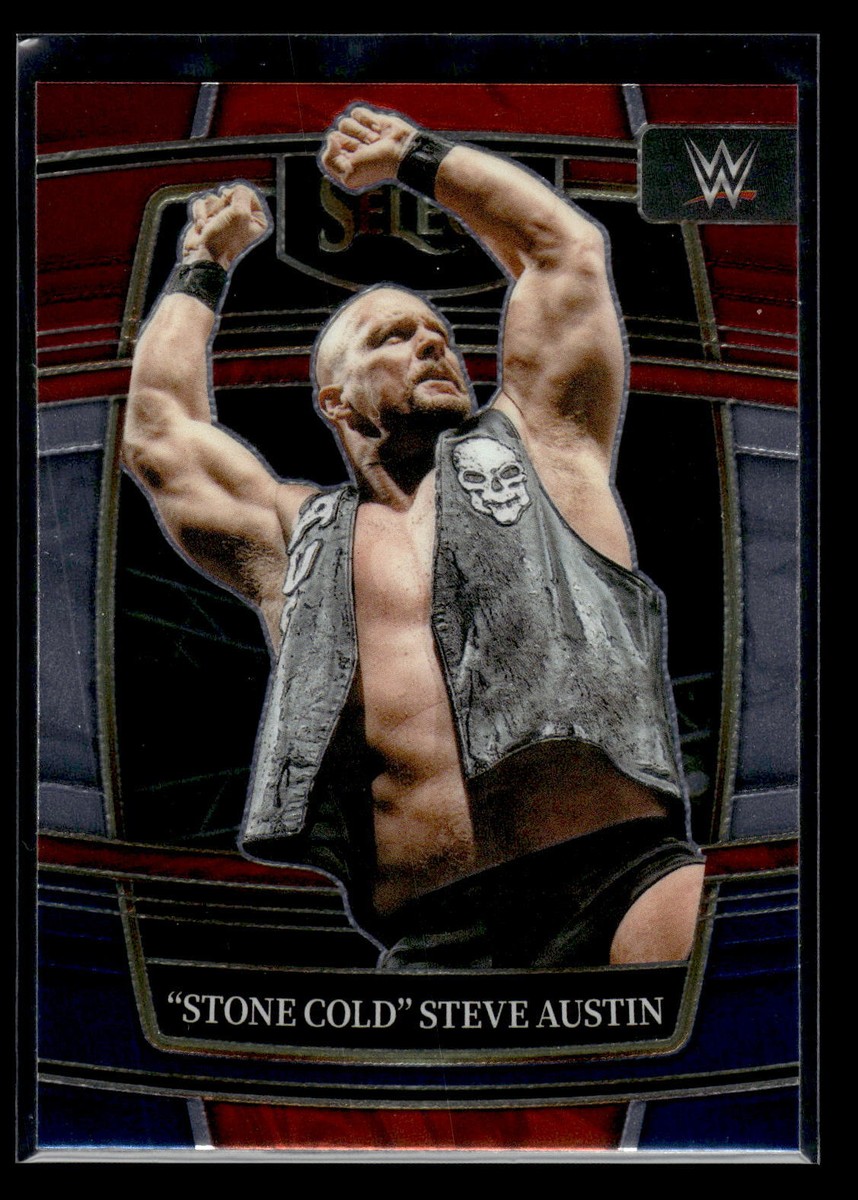 2022 Panini WWE Select #55 Stone Cold Steve Austin Red White Blue