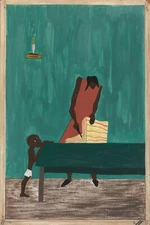 Jacob Lawrence :  Migration Series : Panel 11 : Archival Quality Art Print