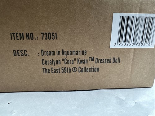 Integrity Fashion Royalty East 59th Dream in Aquamarine Coralynn Kwan Doll NRFB - Bild 23 von 24