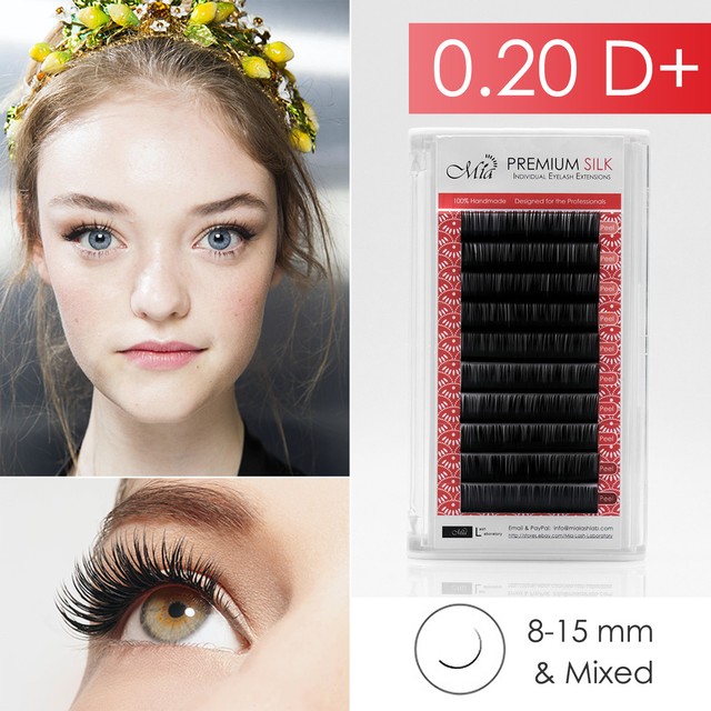 0.20 D+ Synthetic Silk Lash Individual Eyelash Extension Semi Permanent