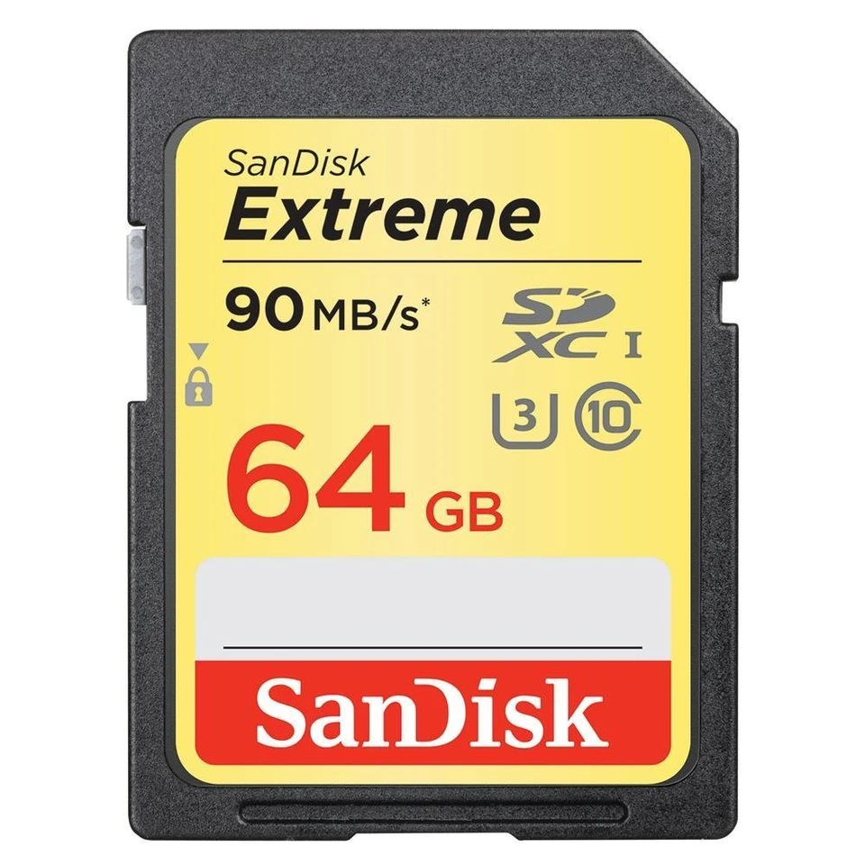 Sandisk 64G extreme V20 4K Ultra HD SD card for Sony FDR-AX53 4K Ultra Handycam - Image 1 of 1