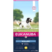 Comida seca para perros Eukanuba raza mediana maduro pollo - 12 kg