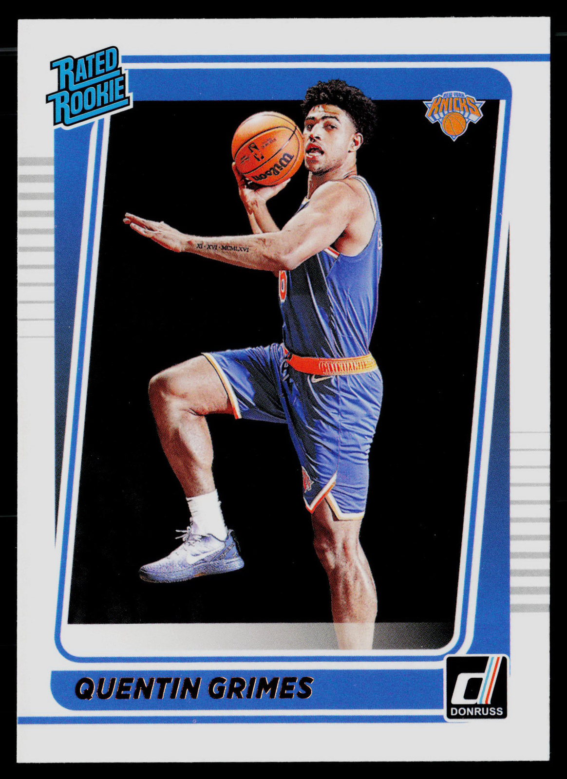 Quentin Grimes 2021-22 Donruss #216 RC New York Knicks
