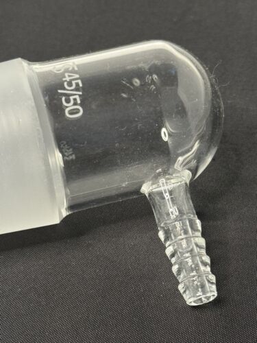Chemglass Adapter, Inlet, 45/50 Inner Joint, 90 Degree CG-1014-45 - Picture 2 of 2