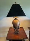 Maitland Smith Amphora Style Woven Copper Lamp Set Of 2 Shade Not Included — photo 1