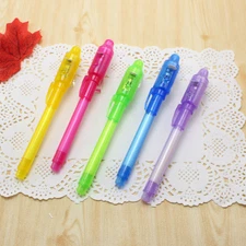 Invisable Ink Pen UV Light Magic Marker for Secret Messages Party Kids Gift 
