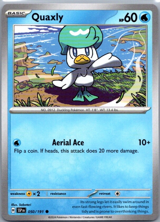Quaxly 052/198 Pokemon Regular Card TCG Collecting Cards