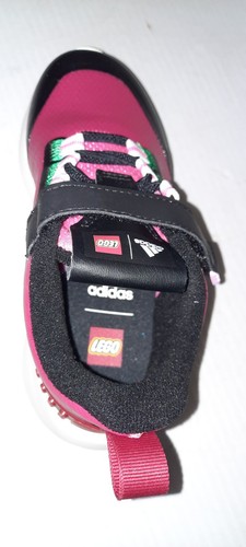 Adidas Lego Racer TR EL K Girls Athletic Shoes Magenta Maroon White Size 11 New - Picture 6 of 7
