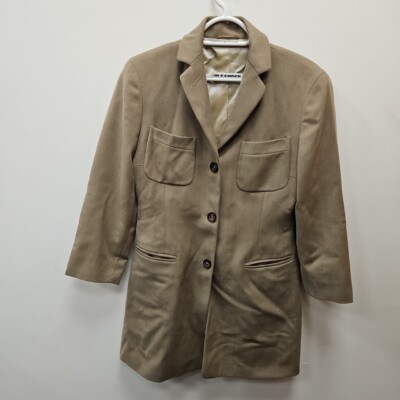 Jil Sander Vintage Damen Beige Wolle Angora Blazer Jacke Anzug Größe 36 Damen
