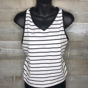 striped workout tank