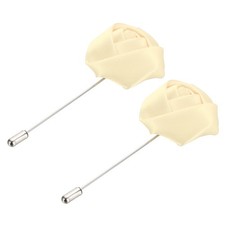 2 Pcs Flower Lapel Pin, Lapel Pin Satin Rose Suits Boutonnieres, Dusty Pink