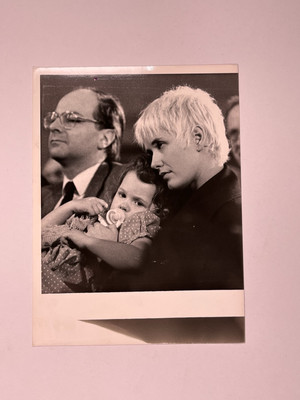 Paula Yates Original Schwarzweiß-Fotografie Presseförderung 2. März 1987