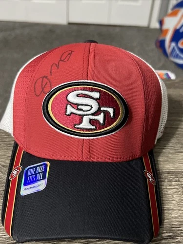 Joe Montana Signed New With Tags NWT San Francisco 49ers Reebok On Field Hat NFL