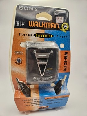 Sony Walkman WM-EX170 Mega Bass Anti Rolling NOS NEW with NEW Blank Tape