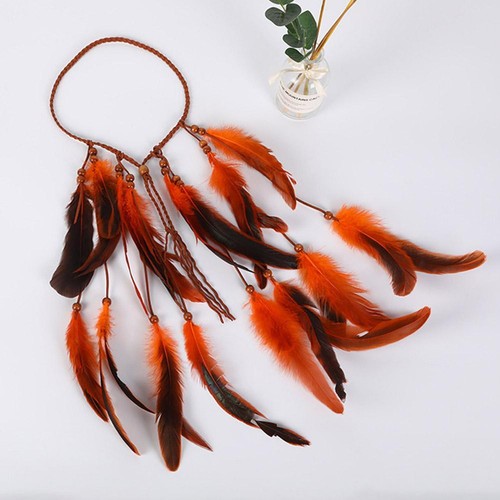 Feather Headband, New Retro Bohemian Long Tassel Women's Headwear A1K3 U2H1 - Picture 6 of 21
