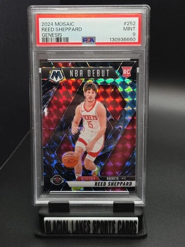2024 PANINI MOSAIC GENESIS #249 REED SHEPPARD ROOKIE RC PSA 9
