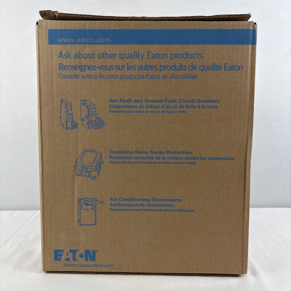 Eaton Indoor Main Lug Loadcenter 125 Amp 8 Space 16 Circuit BR816L125SDP NEW - Image 3 of 3