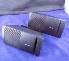 Bose Model 100 Speakers Pair Black w/ Original Wall Mounts and Brackets 80W RMS