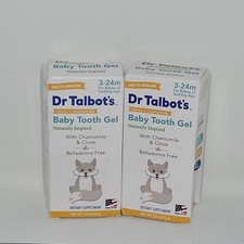 Dr. Talbot's Baby Tooth Gel 2 Packs for Sore Gums 3-24 Mon .53Oz Ea EXP 10/26