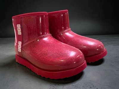 UGG Kids Size 5 Red Shearling Lined Boots EU 38 Women s 6 Cozy Winter Shoes 
