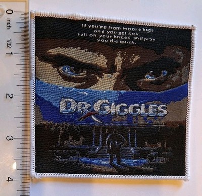 Dr. Giggles 1992 Movie White Border Woven Patch Horror