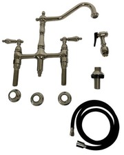 Kingston Brass KS3276ALBS Kitchen Faucet with Side Sprayer, Polished Nickel