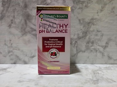 Nature's Bounty Healthy pH Balance Probiotics Cranberry 30 Capsules 8/2026