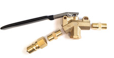 Carpet Cleaning Wand Trigger Valve Assembly - Valve, Male Coupler, fittings x 2