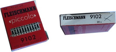Modellbahn Gleise Schienen Fleischmann piccolo 9102 Spur N Scale N 18 Stück