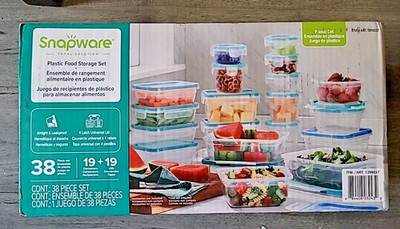 Snapware 38-Piece Plastic Food Storage Set , Airtight BPA-Free Containers