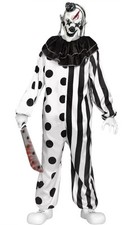 Killer Clown Costume Child Size Large 12-14 