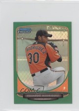 2013 Bowman Chrome Minis Green Refractor 33/75 Eduardo Rodriguez #80 6kg