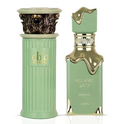 Manaal by Ard Al Zaafaran & Eclaire Pistache by Lattafa EDP 100ml (Bundle)