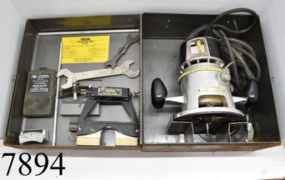 Stanley Router Kit Old Tools H-296 In Box Tested Working With Accessories 