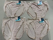 4 Pc Vanity Fair Illumination Brief HI-CUT ROSE BEIGE 13108 Sz 6 ~ 7 ~ 8 ~ 9~ 10