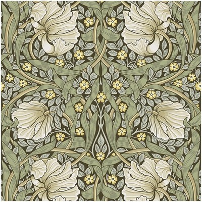 William Morris Vintage Wallpaper Sage Green Removable