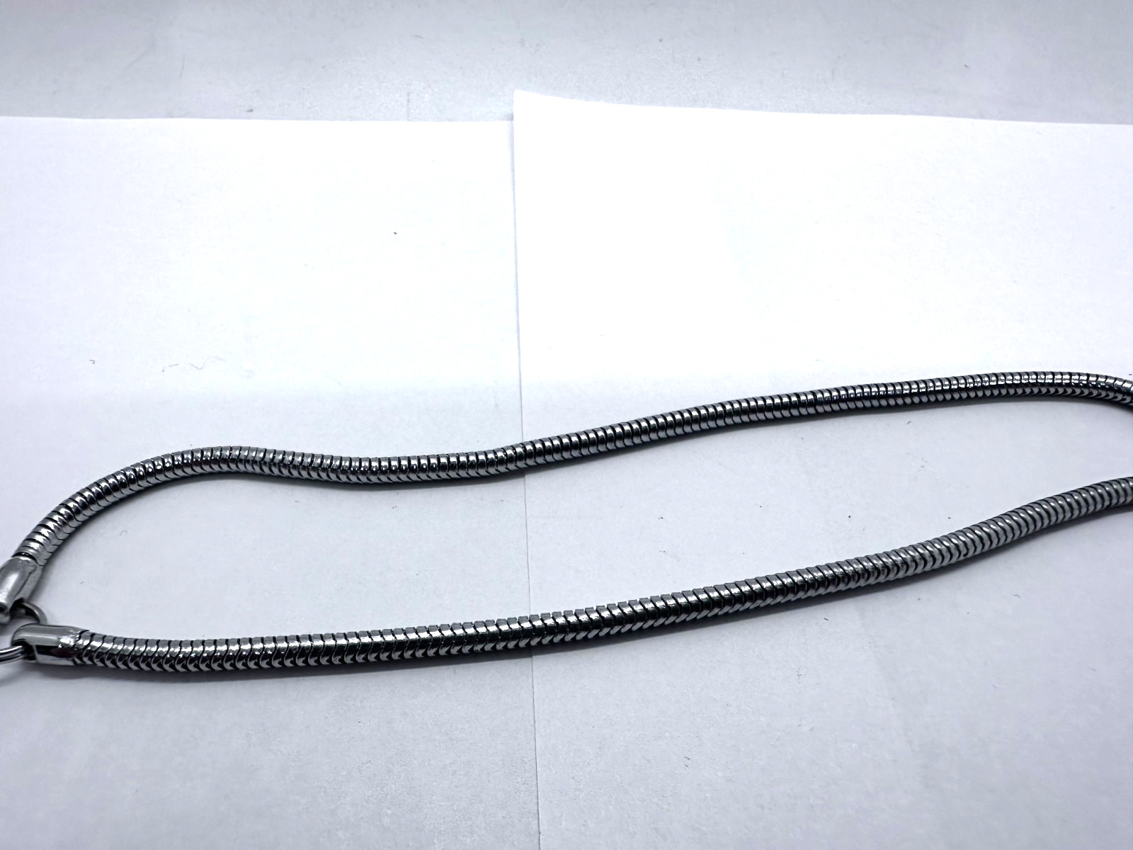 VTG Metal Snake Chain Camera Wrist Strap w Clip  7”