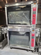 Hardt Inferno 3000 Double-Stacked NG Rotisserie Oven Automatic Clean-On-Caster