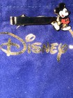 Disney Vintage Mickey Mouse Character Gold Color Tie Bar W/Pouch — photo 4