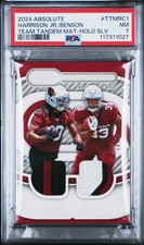 2024 HOLO SILVER #TTMRC1 MARVIN HARRISON JR./TREY BENSON 41/49 PSA 7