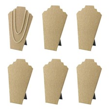 7TH VELVET 6pcs/ Pack 12.5inches Necklace Display Stands Easel Jewelry Organi...