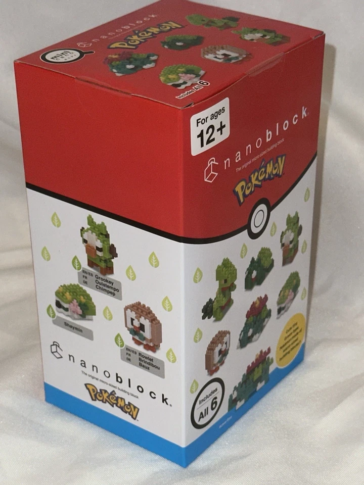 Nanoblock NAN22458S (2022) Pokemon Grass Type 6 Pcs - NEW IN BOX - SEALED JAPAN - Image 2 of 4