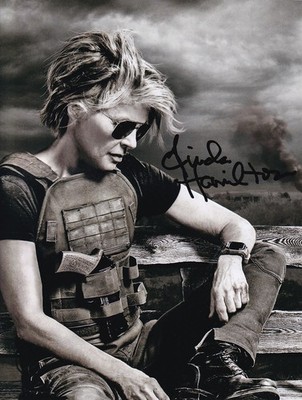 LINDA HAMILTON signed Autogramm 20x25cm TERMINATOR in Person autograph ACOA
