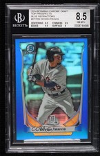 2014 Bowman Draft Top Prospects Chrome Blue Refractor Devon Travis BGS 8.5 9l4