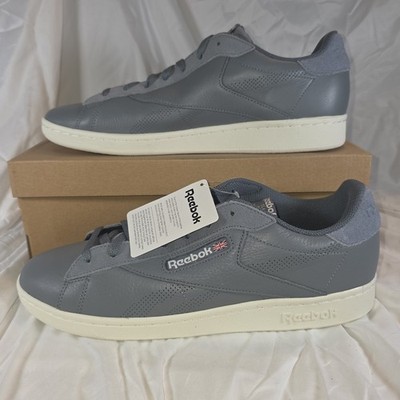 Reebok Classic NPC UK Perf Men s Tennis Shoes Grey White Size 12 BS6129 NIB