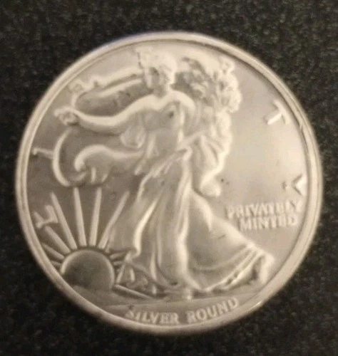 1 oz. Money Metals Exchange Silver Round - Walking Liberty Design .999 Fine