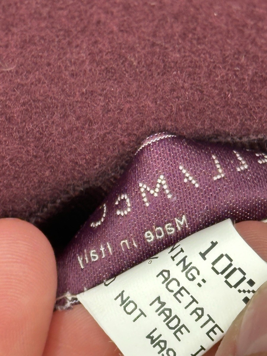 Stella McCartney Fedora Hat Burgundy 100% Wool Size 58 | eBay display picture 2