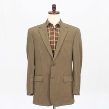 Jos. A. Bank 42L Brown Sport Coat Blazer Jacket HT 2-Button Wool