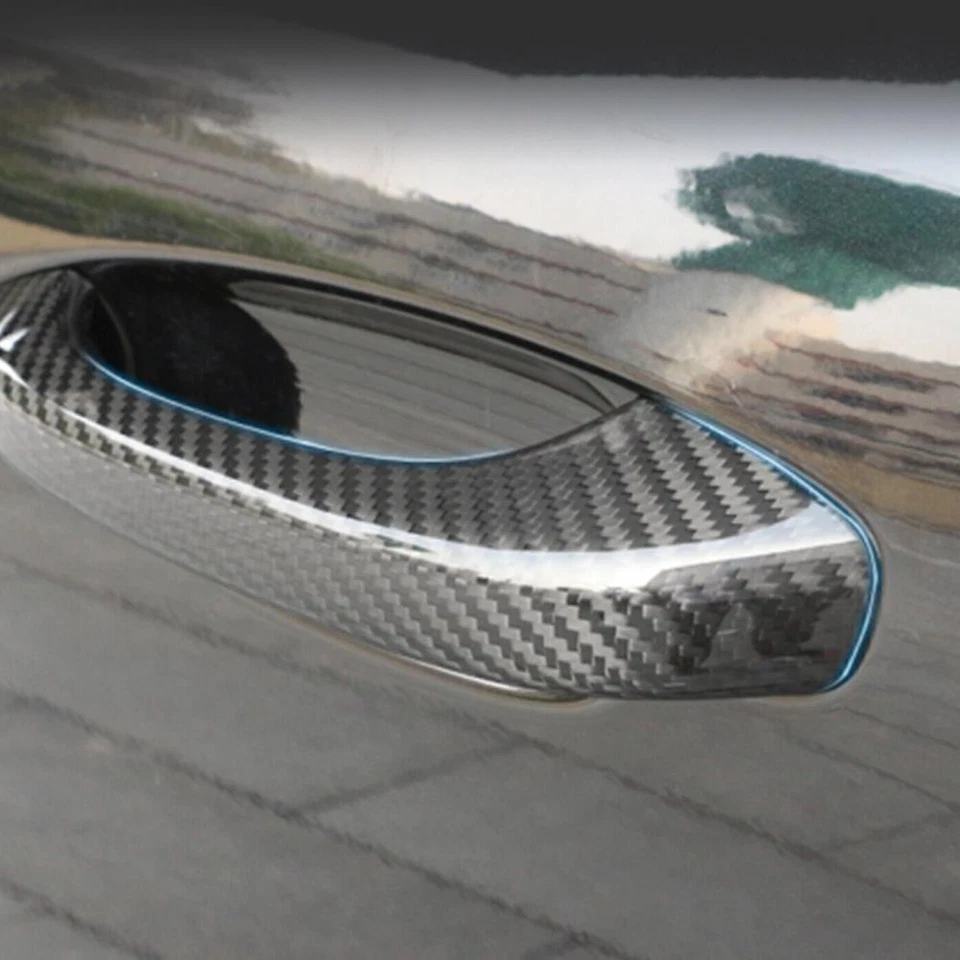 Fit For Porsche 718 Boxster for Cayman  2017-2020 Door Handle Bar Cover 2pcs - Imagem 3 de 4