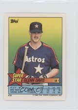 1989 Super Star Sticker Back Cards Glenn Davis Carney Lansford Gary Gaetti 0au4
